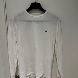 Lacoste Men's Classic White Long Sleeve Tee